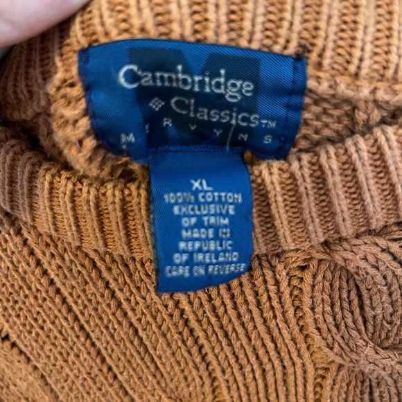 Orange Vintage Cable Knit Sweater - Picture 3 of 3